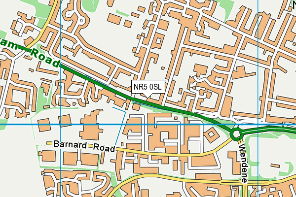 NR5 0SL map - OS VectorMap District (Ordnance Survey)