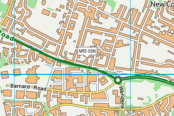 NR5 0SN map - OS VectorMap District (Ordnance Survey)