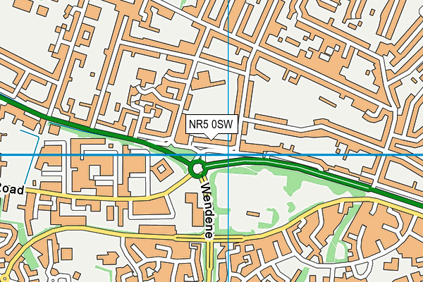 NR5 0SW map - OS VectorMap District (Ordnance Survey)
