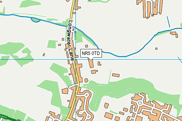 NR5 0TD map - OS VectorMap District (Ordnance Survey)