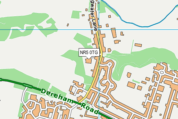 NR5 0TG map - OS VectorMap District (Ordnance Survey)