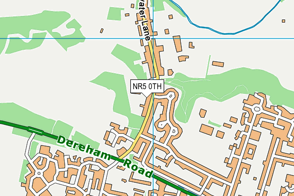 NR5 0TH map - OS VectorMap District (Ordnance Survey)