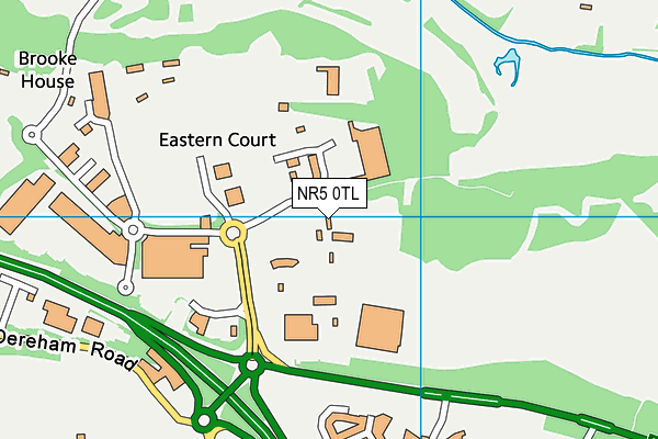 NR5 0TL map - OS VectorMap District (Ordnance Survey)