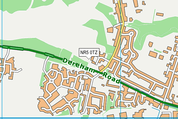 NR5 0TZ map - OS VectorMap District (Ordnance Survey)