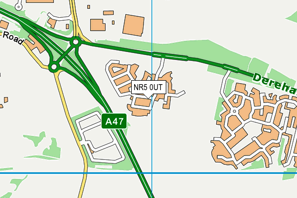 NR5 0UT map - OS VectorMap District (Ordnance Survey)
