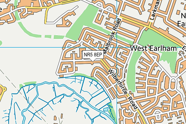 NR5 8EP map - OS VectorMap District (Ordnance Survey)