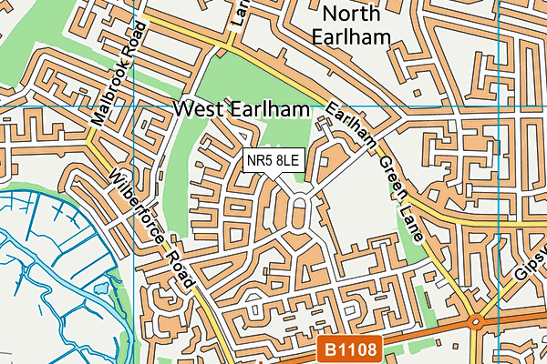 NR5 8LE map - OS VectorMap District (Ordnance Survey)