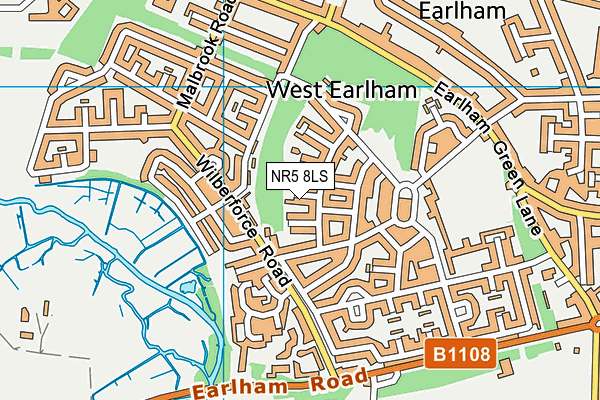 NR5 8LS map - OS VectorMap District (Ordnance Survey)