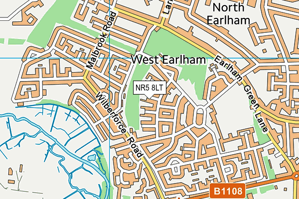 NR5 8LT map - OS VectorMap District (Ordnance Survey)