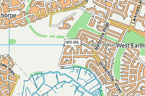NR5 8NL map - OS VectorMap District (Ordnance Survey)