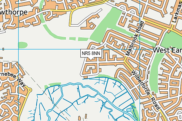 NR5 8NN map - OS VectorMap District (Ordnance Survey)