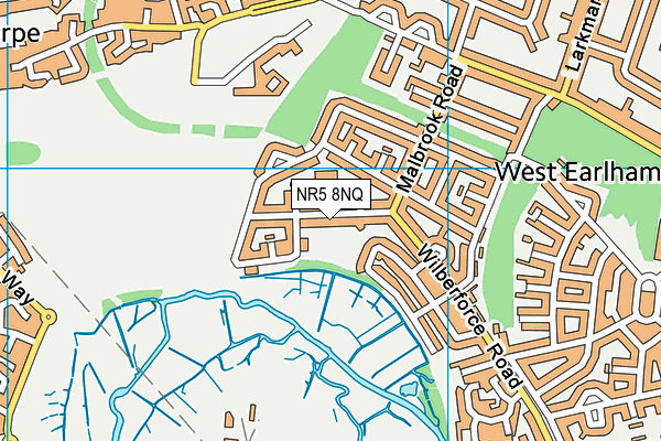 NR5 8NQ map - OS VectorMap District (Ordnance Survey)