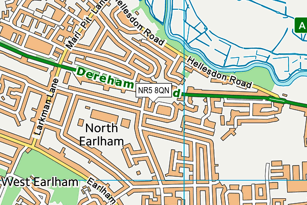 NR5 8QN map - OS VectorMap District (Ordnance Survey)