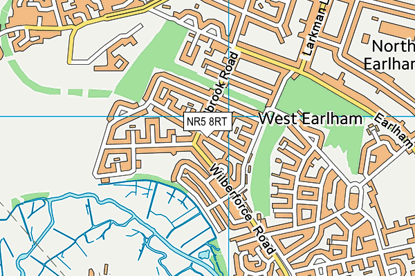 NR5 8RT map - OS VectorMap District (Ordnance Survey)