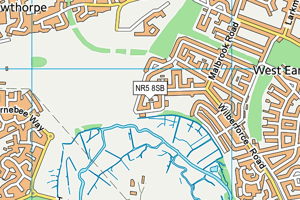 NR5 8SB map - OS VectorMap District (Ordnance Survey)