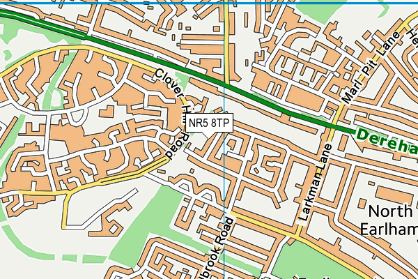 NR5 8TP map - OS VectorMap District (Ordnance Survey)
