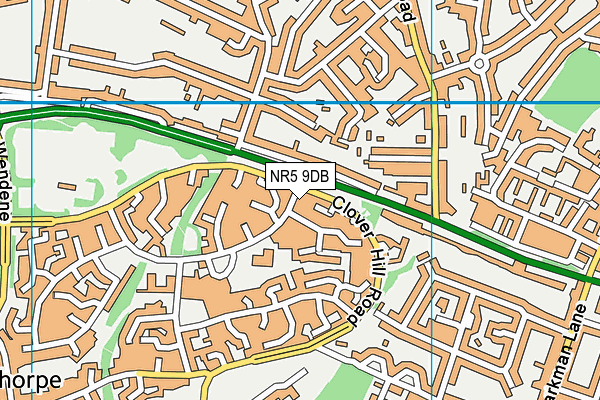 NR5 9DB map - OS VectorMap District (Ordnance Survey)