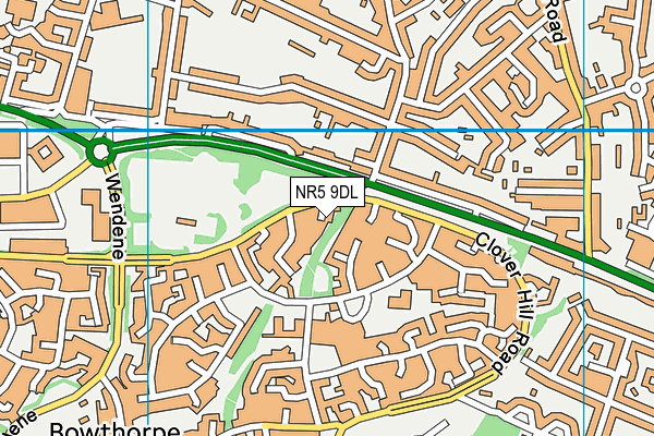 NR5 9DL map - OS VectorMap District (Ordnance Survey)