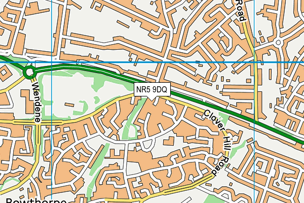 NR5 9DQ map - OS VectorMap District (Ordnance Survey)