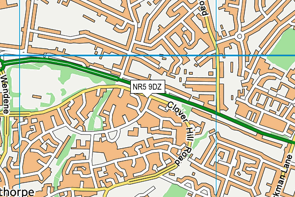 NR5 9DZ map - OS VectorMap District (Ordnance Survey)