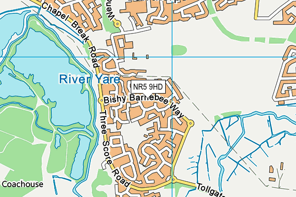 NR5 9HD map - OS VectorMap District (Ordnance Survey)