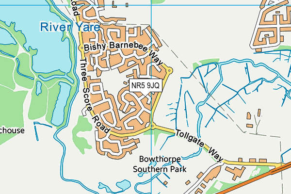 NR5 9JQ map - OS VectorMap District (Ordnance Survey)