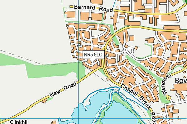 NR5 9LQ map - OS VectorMap District (Ordnance Survey)