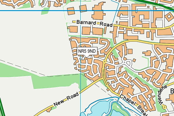 NR5 9ND map - OS VectorMap District (Ordnance Survey)