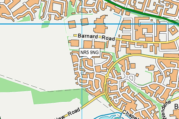 NR5 9NG map - OS VectorMap District (Ordnance Survey)