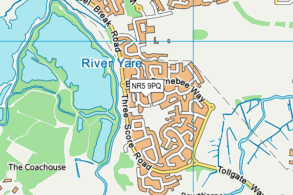 NR5 9PQ map - OS VectorMap District (Ordnance Survey)