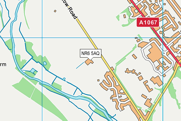 NR6 5AQ map - OS VectorMap District (Ordnance Survey)