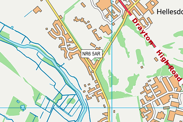 NR6 5AR map - OS VectorMap District (Ordnance Survey)