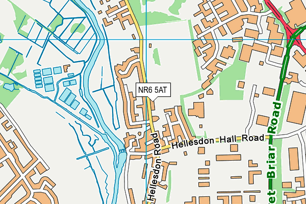 NR6 5AT map - OS VectorMap District (Ordnance Survey)