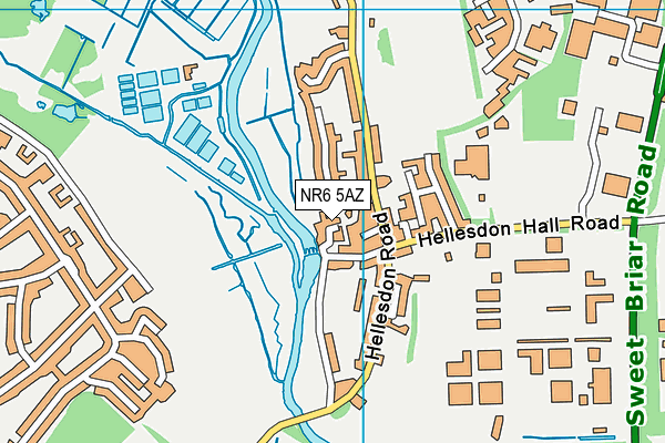 NR6 5AZ map - OS VectorMap District (Ordnance Survey)