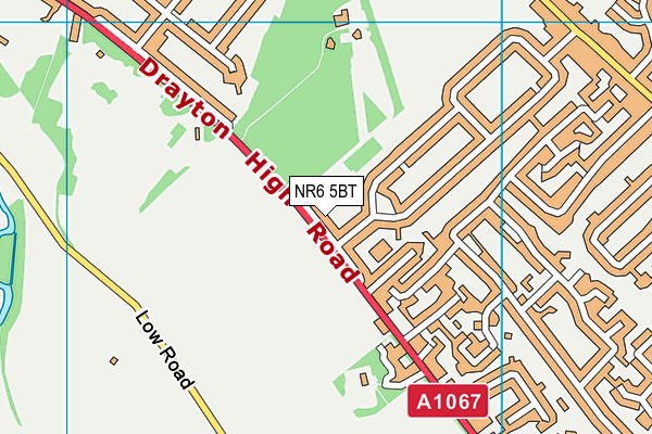 NR6 5BT map - OS VectorMap District (Ordnance Survey)