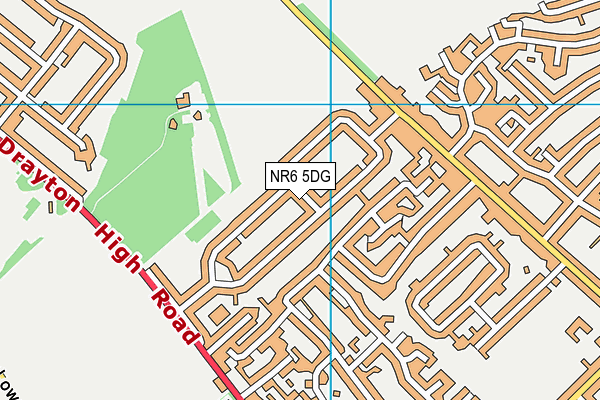 NR6 5DG map - OS VectorMap District (Ordnance Survey)