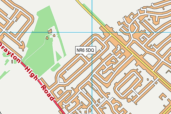 NR6 5DQ map - OS VectorMap District (Ordnance Survey)