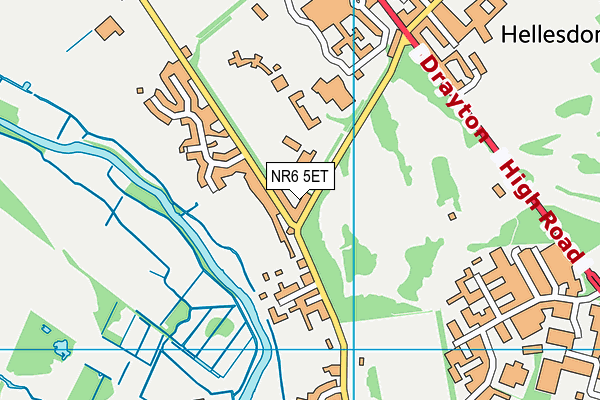 NR6 5ET map - OS VectorMap District (Ordnance Survey)
