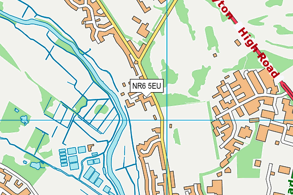 NR6 5EU map - OS VectorMap District (Ordnance Survey)