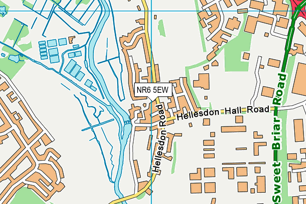 NR6 5EW map - OS VectorMap District (Ordnance Survey)