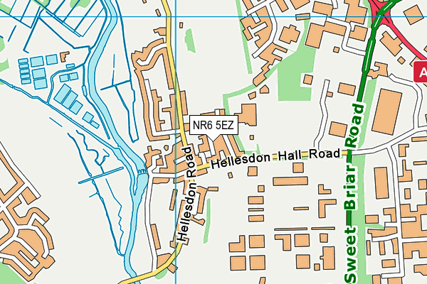 NR6 5EZ map - OS VectorMap District (Ordnance Survey)