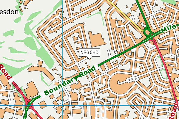 NR6 5HD map - OS VectorMap District (Ordnance Survey)