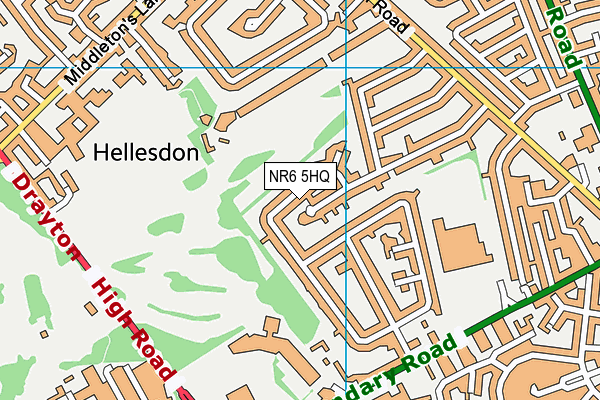 NR6 5HQ map - OS VectorMap District (Ordnance Survey)
