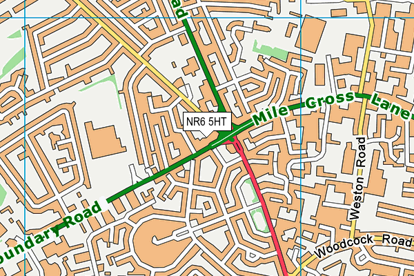 NR6 5HT map - OS VectorMap District (Ordnance Survey)