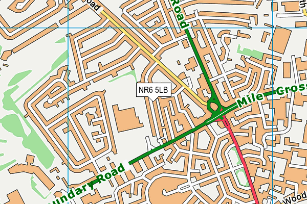 NR6 5LB map - OS VectorMap District (Ordnance Survey)