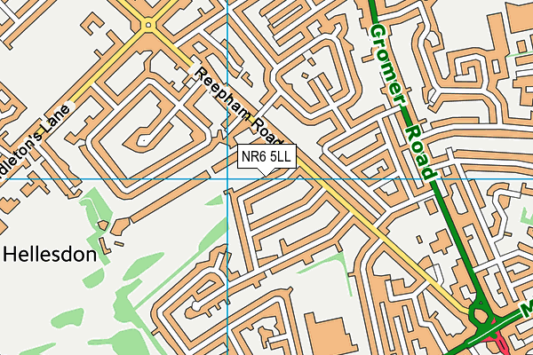 NR6 5LL map - OS VectorMap District (Ordnance Survey)