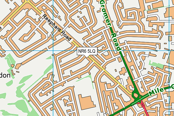 NR6 5LQ map - OS VectorMap District (Ordnance Survey)