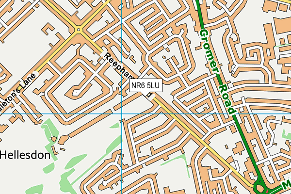 NR6 5LU map - OS VectorMap District (Ordnance Survey)