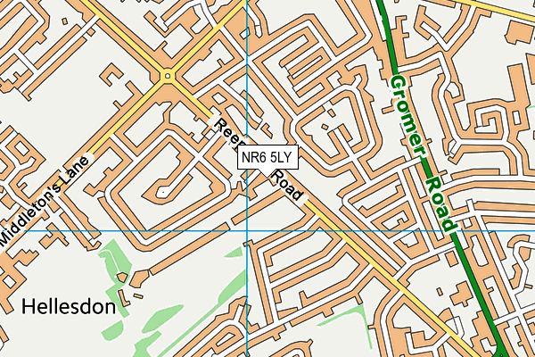 NR6 5LY map - OS VectorMap District (Ordnance Survey)