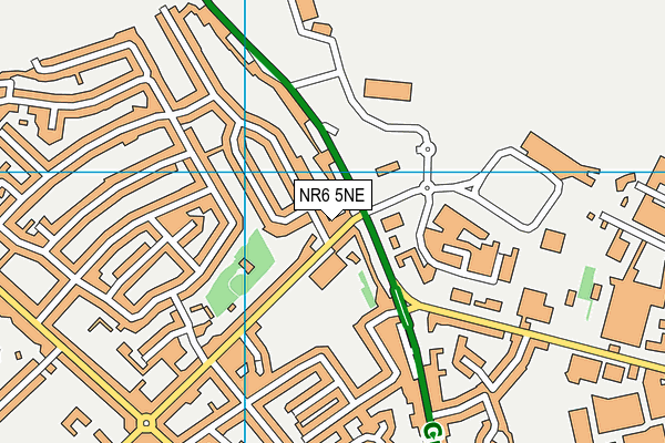 NR6 5NE map - OS VectorMap District (Ordnance Survey)